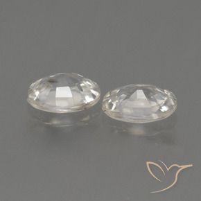 Shop natural 2.07ct Blanc chaud Zircon gems, ovale, from Cambodge at GemSelect. In stock, global shipping!