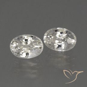 Shop natural 2.64ct Blanc chaud Zircon gems, ovale, from Cambodge at GemSelect. In stock, global shipping!