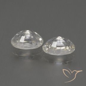 Shop natural 2.64ct Blanc chaud Zircon gems, ovale, from Cambodge at GemSelect. In stock, global shipping!