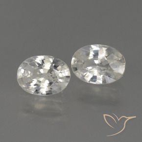 Shop natural 2.32ct Blanc chaud Zircon gems, ovale, from Cambodge at GemSelect. In stock, global shipping!