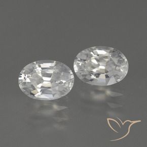 Shop natural 2.40ct Blanc Zircon gems, ovale, from Cambodge at GemSelect. In stock, global shipping!