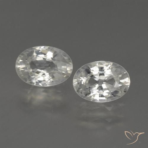 2.38ctw Naturel Blanc chaud Zircon, ovale, VS