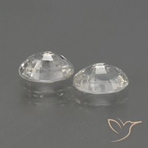 Shop natural 2.50ct Blanc chaud Zircon gems, ovale, from Cambodge at GemSelect. In stock, global shipping!