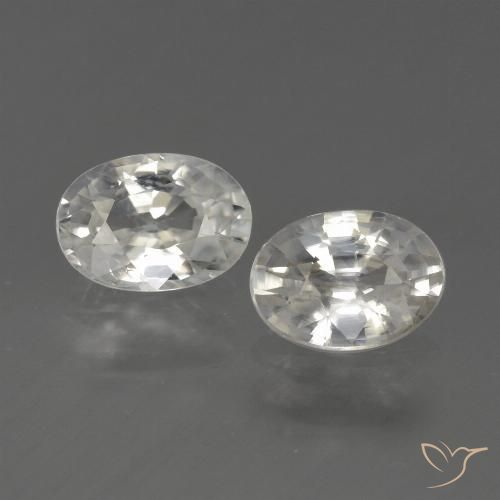 2.44ctw Naturel Blanc chaud Zircon, ovale, VS