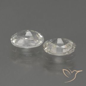 Shop natural 2.44ct Blanc chaud Zircon gems, ovale, from Cambodge at GemSelect. In stock, global shipping!