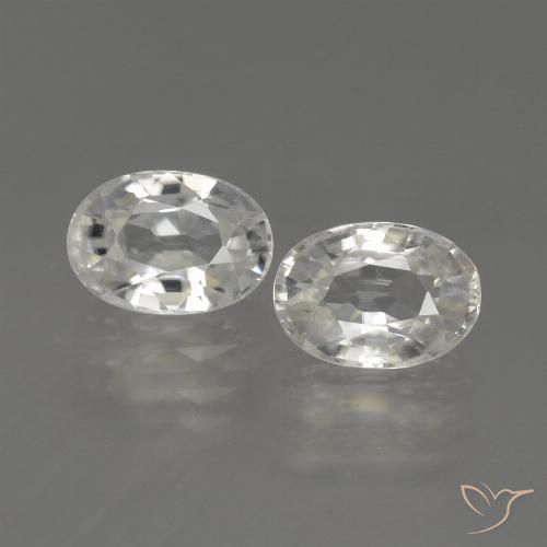 2.49ctw Naturel Blanc chaud Zircon, ovale, VS