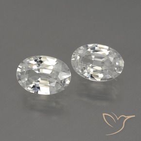 Shop natural 2.07ct Blanc chaud Zircon gems, ovale, from Cambodge at GemSelect. In stock, global shipping!