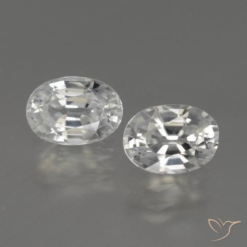 2.56ctw Naturel Blanc chaud Zircon, ovale, VVS-VS