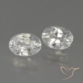 Shop natural 2.56ct Blanc chaud Zircon gems, ovale, from Cambodge at GemSelect. In stock, global shipping!