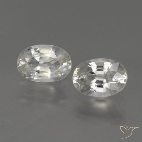 2.36ctw Naturel Blanc chaud Zircon, ovale, VS