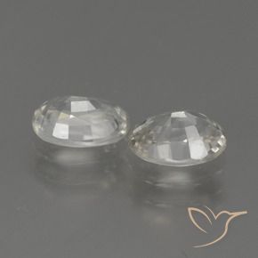 Shop natural 2.36ct Blanc chaud Zircon gems, ovale, from Cambodge at GemSelect. In stock, global shipping!