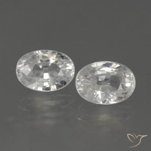 Shop natural 3.20ct Blanc chaud Zircon gems, ovale, from Cambodge at GemSelect. In stock, global shipping!