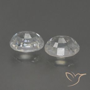 Shop natural 3.20ct Blanc chaud Zircon gems, ovale, from Cambodge at GemSelect. In stock, global shipping!