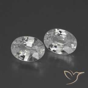 Shop natural 2.38ct Blanc Zircon gems, ovale, from Cambodge at GemSelect. In stock, global shipping!