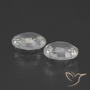 Shop natural 2.38ct Blanc Zircon gems, ovale, from Cambodge at GemSelect. In stock, global shipping!
