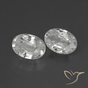 Shop natural 2.27ct Blanc Zircon gems, ovale, from Cambodge at GemSelect. In stock, global shipping!