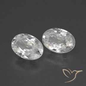 Shop natural 2.39ct Blanc Zircon gems, ovale, from Cambodge at GemSelect. In stock, global shipping!