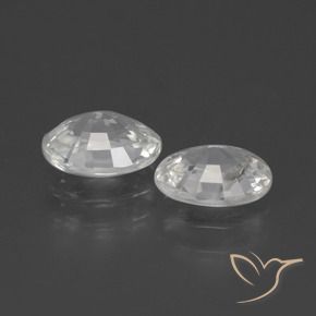 Shop natural 2.26ct Blanc Zircon gems, ovale, from Cambodge at GemSelect. In stock, global shipping!