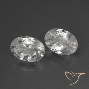 Shop natural 2.25ct Blanc Zircon gems, ovale, from Cambodge at GemSelect. In stock, global shipping!