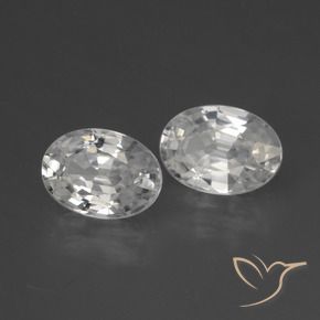 Shop natural 2.39ct Blanc Zircon gems, ovale, from Cambodge at GemSelect. In stock, global shipping!