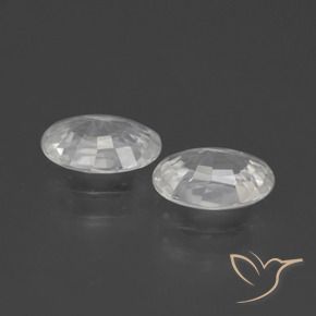 Shop natural 2.10ct Blanc Zircon gems, ovale, from Cambodge at GemSelect. In stock, global shipping!
