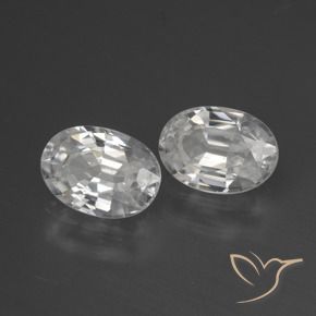Shop natural 2.39ct Blanc Zircon gems, ovale, from Cambodge at GemSelect. In stock, global shipping!