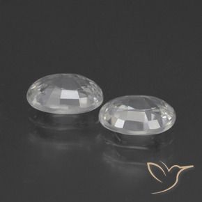 Shop natural 2.39ct Blanc Zircon gems, ovale, from Cambodge at GemSelect. In stock, global shipping!