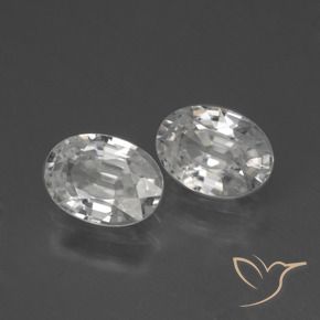 Shop natural 2.35ct Blanc chaud Zircon gems, ovale, from Cambodge at GemSelect. In stock, global shipping!
