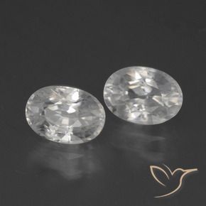 Shop natural 2.66ct Blanc Zircon gems, ovale, from Cambodge at GemSelect. In stock, global shipping!