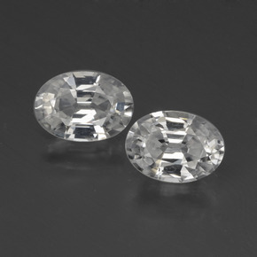 Achetez naturel 2,27ct blanc zircon gems, coupe ovale, en provenance cambodge chez gemselect. en stock, livraison internationale!
