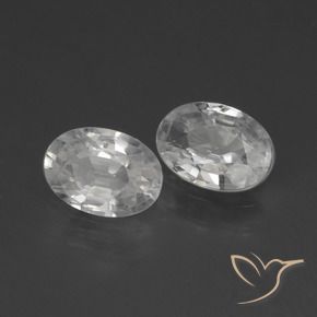 Shop natural 2.07ct Blanc Zircon gems, ovale, from Cambodge at GemSelect. In stock, global shipping!