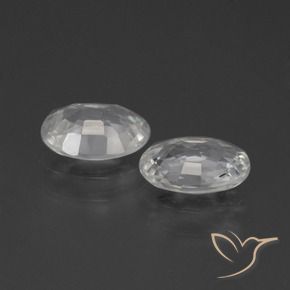 Shop natural 2.07ct Blanc Zircon gems, ovale, from Cambodge at GemSelect. In stock, global shipping!