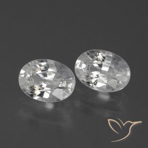Shop natural 2.46ct Blanc Zircon gems, ovale, from Cambodge at GemSelect. In stock, global shipping!