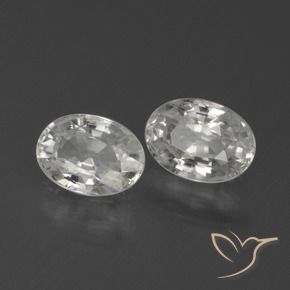 Shop natural 2.42ct Blanc Zircon gems, ovale, from Cambodge at GemSelect. In stock, global shipping!