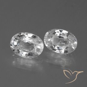 Shop natural 2.85ct Blanc clair Zircon gems, ovale, from Cambodge at GemSelect. In stock, global shipping!