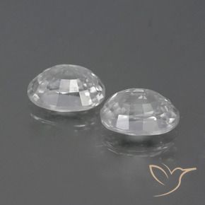 Shop natural 2.85ct Blanc clair Zircon gems, ovale, from Cambodge at GemSelect. In stock, global shipping!
