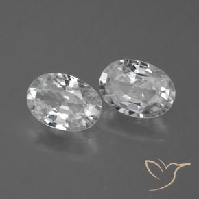 Shop natural 2.32ct Blanc Zircon gems, ovale, from Cambodge at GemSelect. In stock, global shipping!