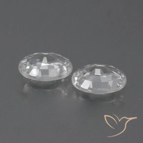 Shop natural 2.32ct Blanc Zircon gems, ovale, from Cambodge at GemSelect. In stock, global shipping!