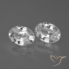 Shop natural 2.55ct Blanc Zircon gems, ovale, from Cambodge at GemSelect. In stock, global shipping!