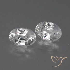 Shop natural 2.37ct Blanc clair Zircon gems, ovale, from Cambodge at GemSelect. In stock, global shipping!