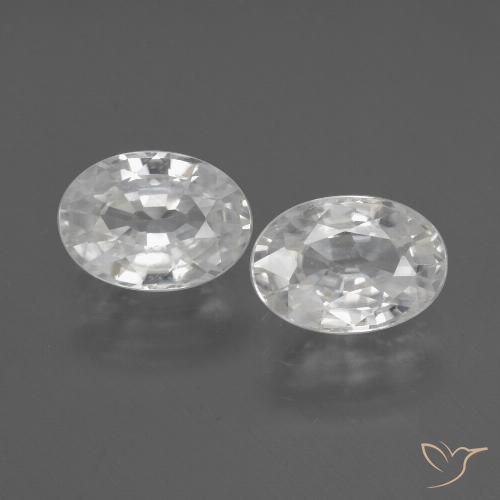 Shop natural 2.48ct Blanc Zircon gems, ovale, from Cambodge at GemSelect. In stock, global shipping!