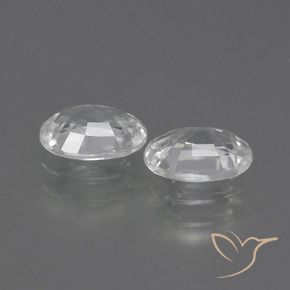 Shop natural 2.19ct Blanc Zircon gems, ovale, from Cambodge at GemSelect. In stock, global shipping!