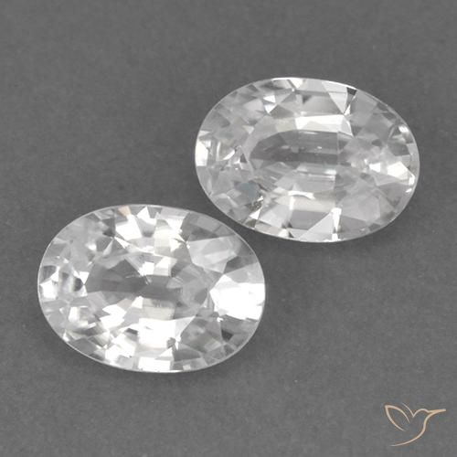 Shop natural 2.48ct Blanc Zircon gems, ovale, from Cambodge at GemSelect. In stock, global shipping!