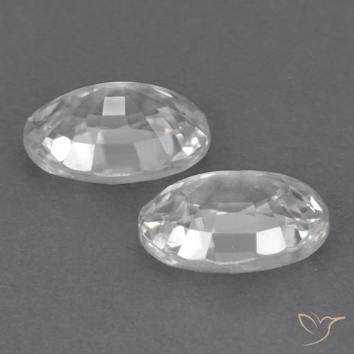 Shop natural 2.48ct Blanc Zircon gems, ovale, from Cambodge at GemSelect. In stock, global shipping!