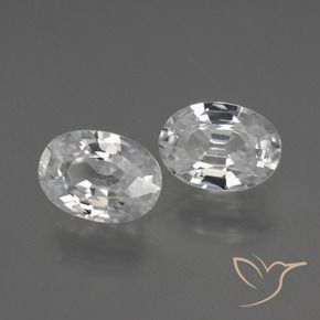 Shop natural 2.41ct Blanc Zircon gems, ovale, from Cambodge at GemSelect. In stock, global shipping!