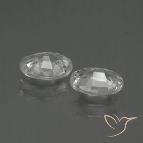 Shop natural 2.14ct Blanc Zircon gems, ovale, from Cambodge at GemSelect. In stock, global shipping!