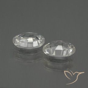 Shop natural 2.10ct Blanc Zircon gems, ovale, from Cambodge at GemSelect. In stock, global shipping!