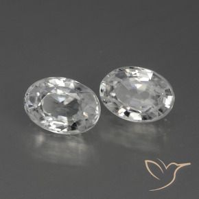 Shop natural 2.59ct Blanc Zircon gems, ovale, from Cambodge at GemSelect. In stock, global shipping!