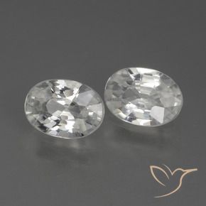 Shop natural 2.31ct Blanc Zircon gems, ovale, from Cambodge at GemSelect. In stock, global shipping!