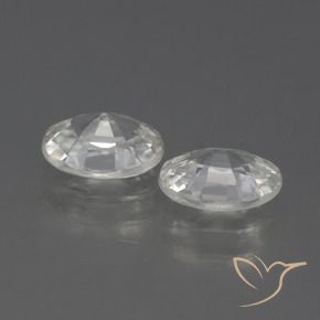 Shop natural 2.31ct Blanc Zircon gems, ovale, from Cambodge at GemSelect. In stock, global shipping!